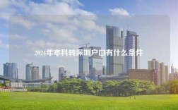 2024年本科转深圳户口有什么条件