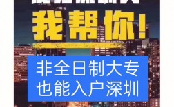 2024年非全日制大专可以落户深圳吗