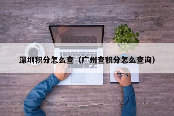 深圳积分怎么查（广州查积分怎么查询）-图1