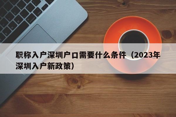 职称入户深圳户口需要什么条件（2023年深圳入户新政策）-图1